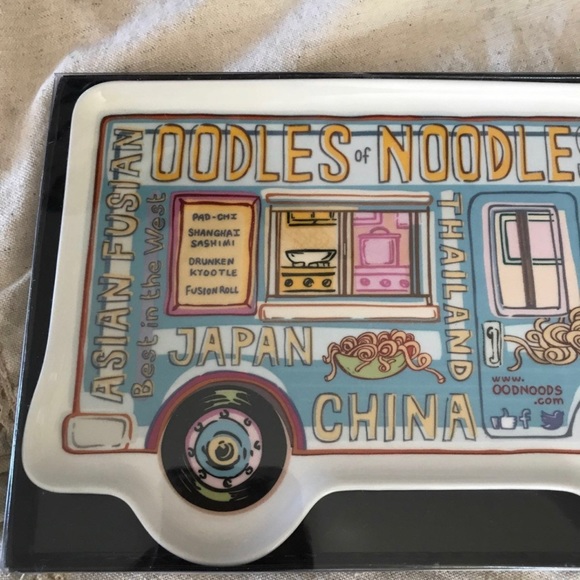 Food truck plate. Ramen Noodle food truck ceramic serving dish or platter plate - Picture 5 of 5